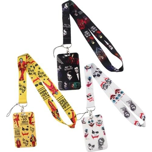 1pcs ZF2579 Movie Figure Clown Bank Credit Card Holder Wallet Bus ID Name Work Card Holder For Worker Card Cover Business Card