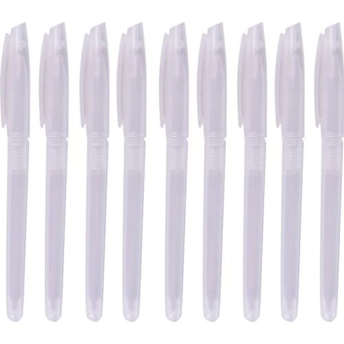 10Pcs Transparent Pen Cover Simple Cheap Pen Shell Cover Gel Pen Shell Ballpoint Pen Shell office supplies