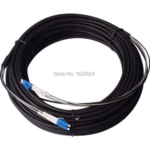 100M Outdoor Waterproof Fiber Optic LC/UPC-LC/UPC SM Duplex Base Station Patch Cord