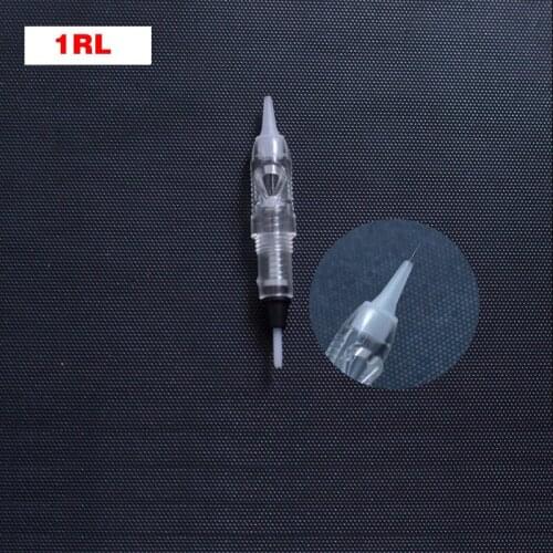 100pcs/lot 1RL Micro needles digital permanent makeup machine needles for makeup machine eyebrow lip Tattoo needle