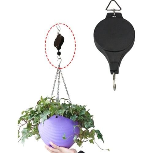 100 PCS Plant Hook Pulley Retractable Hanging Flower Basket Hanger for Garden Pots and Birds Feeder Wholesale K1