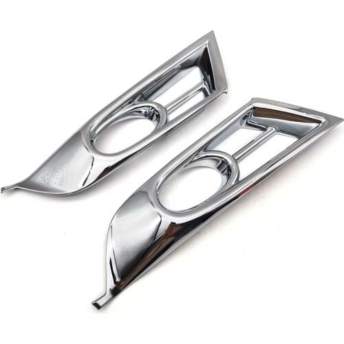 2pcs Car Front Fog Light Cover Trim Chrome For Honda CRV CR-V 2017 2018