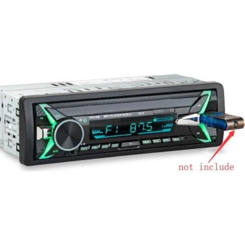 20pcs 12V Car audio stereo Car Radio Bluetooth In-dash 1 Din FM Aux Input Receiver SD USB MP3 Player 1012