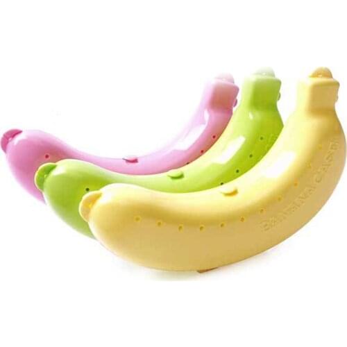 2021 NEW Plastic Banana Protector Container Box Holder Case Food Lunch Fruit Storage