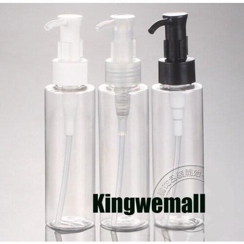 300pcs/lot 100ml Transparent PET Cream bottle,100ml oil pump bottle,100ml cosmetic container,cosmetic packaging