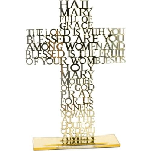 Acrylic Religious Scriptures Cross Jesus Christ Catholic Bible Church Prayer M68E