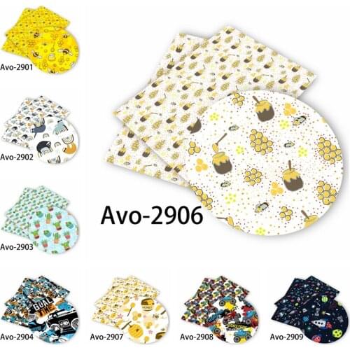 Huangtao Diy accessories 30*136cm Printed Faux Synthetic Leather for Bow,DIY handmade Materials