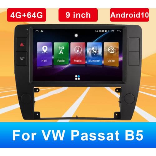 Car Navigator For VW Passat B5 9 Inch Android 10 Car GPS free latest Europe Maps Navigation Audio Video DVD Multimedia Player