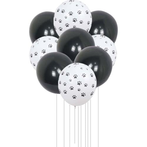 Dog Footprints White Latex Balloons Birthday Party Decor Animal Theme Inflatable Globos Baby Gift Classic Toy Balloon Shower