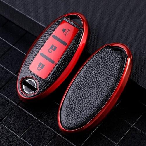 Car Key Case Protector Cover For Nissan Sentra Altima Kicks SR Patrol Murano Pathfinder Armada Versa Auto Key Holder Car Styling