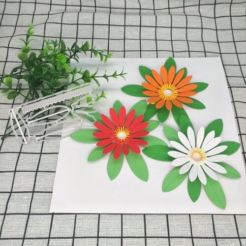 Flowers, stamens, leaves, metal cutting knife mold, scrapbook album decoration, DIY handmade art