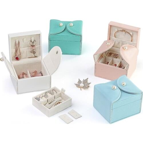 Travel Jewelry Pendant Necklace Packaging Case Organizer Portable Wedding Storage Ring Earring Bracelet Gift Box