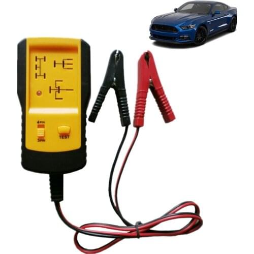 AE100 Electronic Relay Tester Checker Car Battery Diagnostic Checker Tool Clips