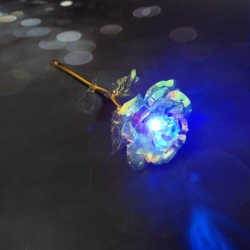 Simulation Eternity Rose Flower ValentineS Day Romantic Flower Wedding Gift Beautiful LED Luminous 8