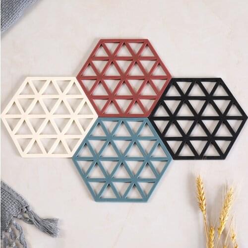 Coaster Insulation Pad Anti-hot Pad Home Non-slip Dining Table Mat Silicone Placemat Bowl Drink Coasters Table Decoration