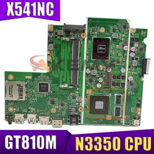 X541NC Laptop motherboard for ASUS X541NC original mainboard Celeron N3350 CPU GT810M