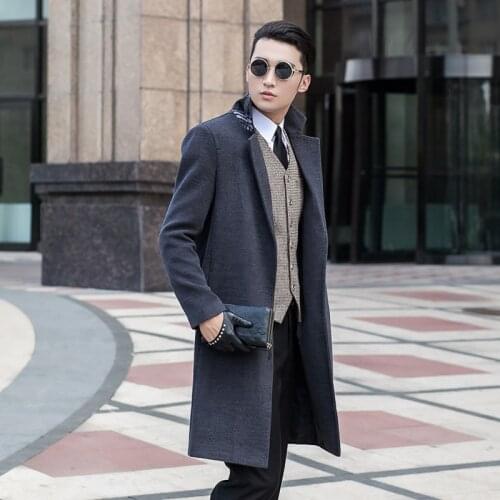 MEI QIU MEI Mens Long Coats