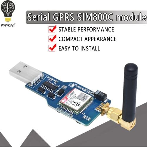 USB to GSM Module Quad-band GSM GPRS SIM800C SIM800 Module For Wireless Bluetooth Module SMS Messaging With Antenna