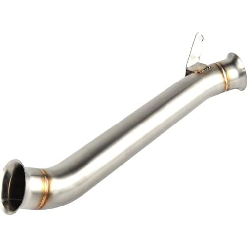 Motorcycle Exhaust Mid Pipe For KTM 690 Duke Stainless steel Slip On Eliminator Pipe Exhaust 2012 2013 2014 2015 2016 2017