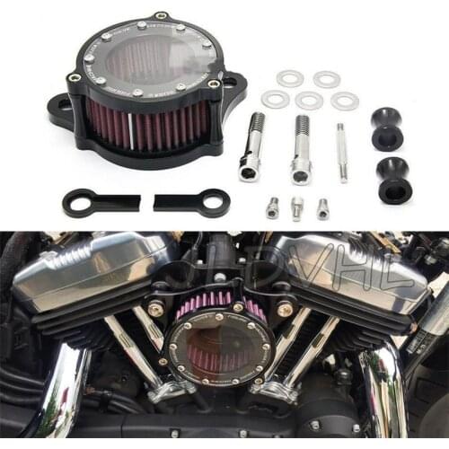 Motorcycle modified CNC aluminum vintage air intake filter cleaner for Harley Sportster XL 883/1200 2009-2016