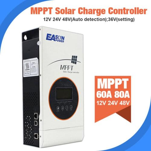 MPPT 80A Solar Controller 12V 24V 48V Solar Charger Regulator Battery 36V setting Charger Max 150VDC Controller Regulator