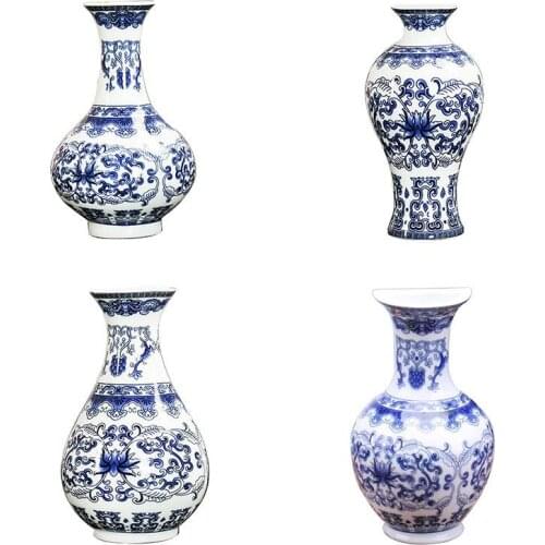 Wall Mounted Ceramic Flower Vases Antique Porcelain Vase Home Decoration