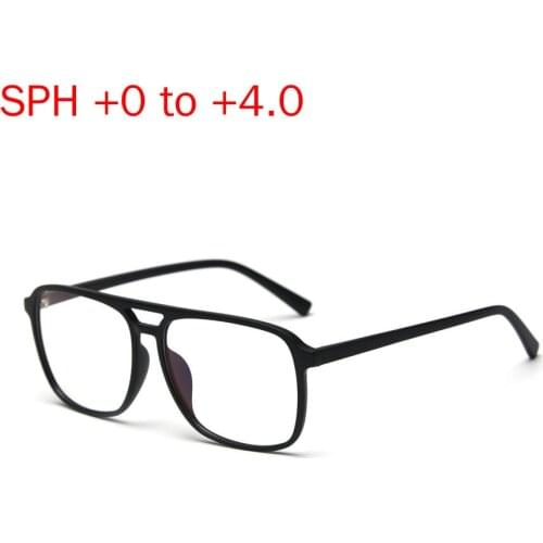 2020 New Black Frame Mens Classic Square Hyperopia Presbyopia Brand Luxury Clear Lens Reading Glasses with Box NX