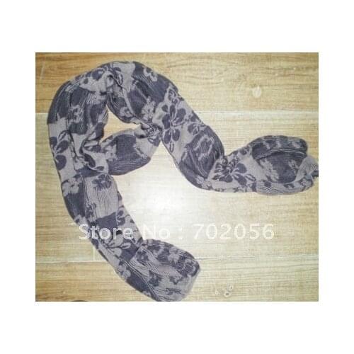 NEW ARRIVAL Flower Cotton scarf Neck scarf scarves mixed color size 180*45cm 10pcs/lot #2146