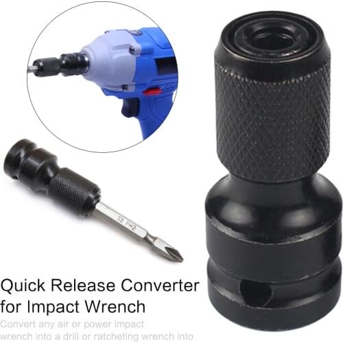 1/2 inch Square to 1/4inch Adapter 1/2"Drive to1/4"Hex Shank Socket Adapter Converter Tool accessories