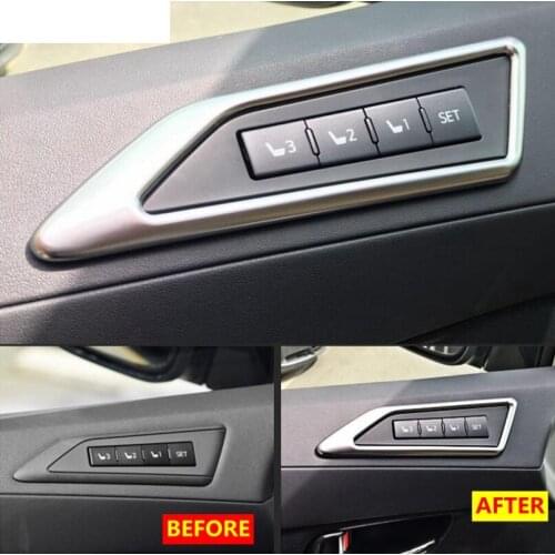 Fit For Toyota Alphard / Vellfire AH30 2016 - 2019 Car Styling Seat Memory Recollection Adjust Button Switch Cover Trim