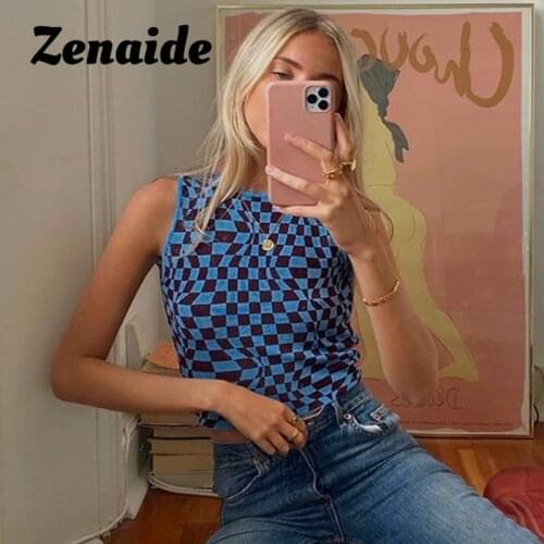 Женские трикотажные майки ZENAIDE China At AliExpress