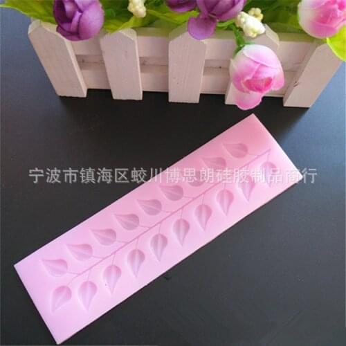 1Pcs Leaves Fondant Chocolate Silicone Cake Lace Mold Cake Decoration Tool Cake Naking Mould D483