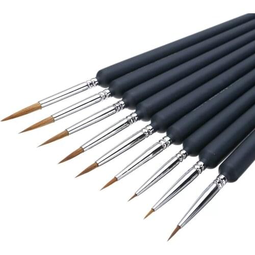 1Pcs Paint Brushes Set Nylon Painting Brush Short Rod Oil Acrylic Brush Watercolor Pen High Quality Professional Art Supplies