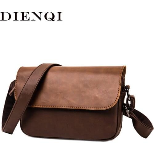 2021 Vinatge Leather Men Shoulder Bag 2021 Cross Body Sling Bag Male Small Shoulder Strap Handbag Man Messenger Bags Tote Bolsas