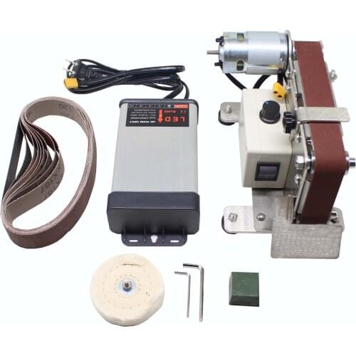 110/220V Mini 895 Electric 10000rpm Belt Sander Polisher Grinder Fixed Angle Knife Sharpener With Overcurrent Protector