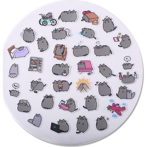 40 pcs/lot Trendy cute fat cat Decoration Adhesive Stickers Diy Paper Stickers Diary Sticker Scrapbook Stationery Stickers