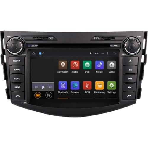 Mirror Link Car radio Multimedia Player Head Unit Android 9.0 Octa Core 4GB RAM Car DVD GPS Navigation For Toyota RAV4 2006-2012