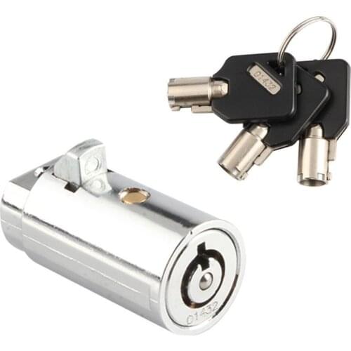 Cylinder Locks Door Cabinet Mailbox Padlock Drawer Cupboard Box Lock With 3 Keys For Furniture Hardware 19MM Series
