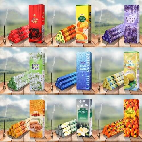India Aroma Incense Yoga Incense Stick Incense Air Freshener Aromatherapy Sleep Health Big Box Include 6small Boxes