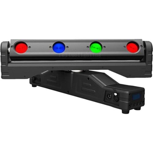 6 Pcs Lyre 4 Eyes Led Linear Beam Moving Bar Light 4*10w RGBW 4 In 1 Matte Black LCD Display Bar Led Beam Moving Head Dj Lights