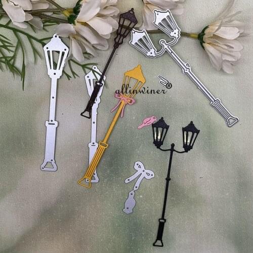 Christmas street lights Metal Cutting Dies Stencils Die Cut for DIY Scrapbooking Album Paper Card Embossing