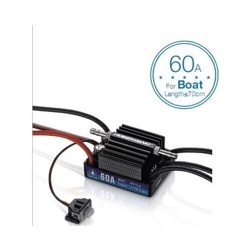 2021 NEW Hobbywing 60A SeaKing V3 Waterproof Speed Controller 2-3S Lipo 6V/2A BEC Brushless ESC for RC Racing Boat