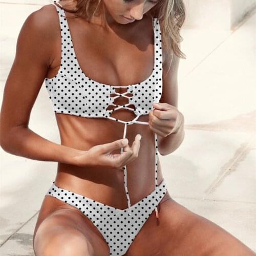 2021 New European and American Lady One Piece Swimsuit Integrated Bikini Plaid Printed One Piece Swimsuit Factory Swimsuit Women