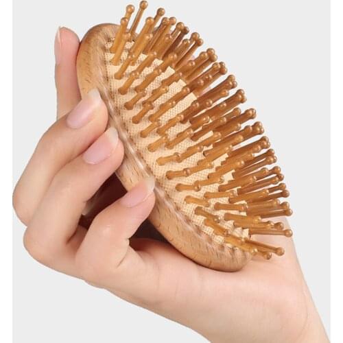 Premium Wooden Hair Brush Improve Hair Growth Massage Air Cushion Comb Prevent Hair Loss Cellulite Combs Hair Care Tool