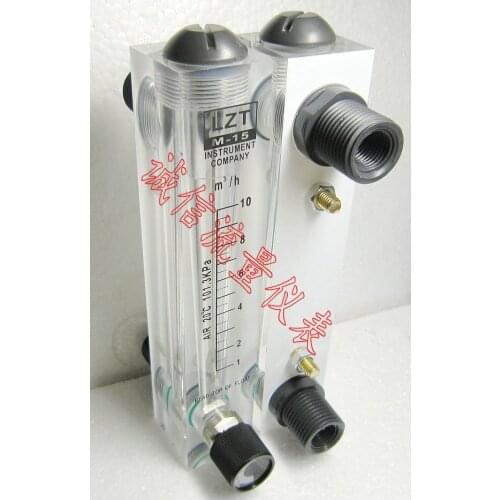 LZT-15T adjustable gas panel flowmeter 1-10 cubic/hour air flowmeter flowmeter