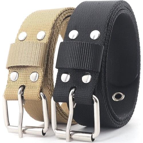 Unisex Belt high Quality 3.2cm Fashion pin Buckle Students Belt Hollow decoration Fashion Casual Women cowboy pants belt