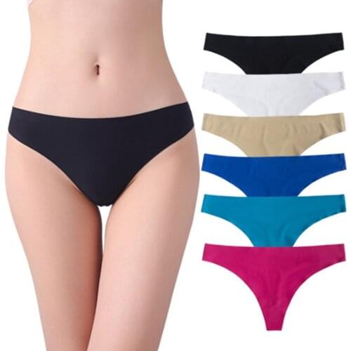 Sexy Womens Thong G-String Underwear Seamless Panties Lingerie Female Underwear Breathable Ladies Thongs Women Underwear M L XL