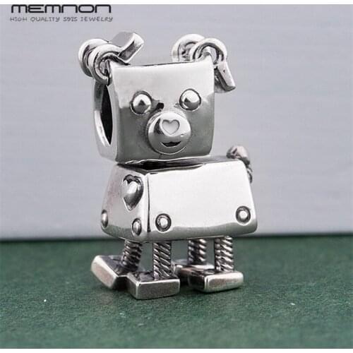Memnon Winter New 925 Sterling Silver Christmas Bot dog Charms Fit Bracelet beads For Women DIY Making Jewelry Christmas Gift