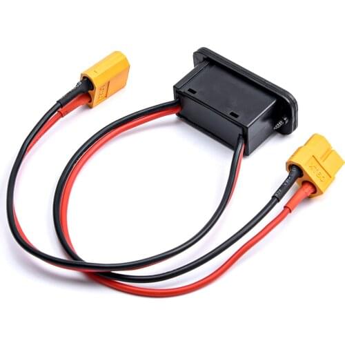 XT60 Plug Heavy Duty Battery Harness Connector Switch for XT60 Plug Charging Socket Extension Cable Leads Adapter