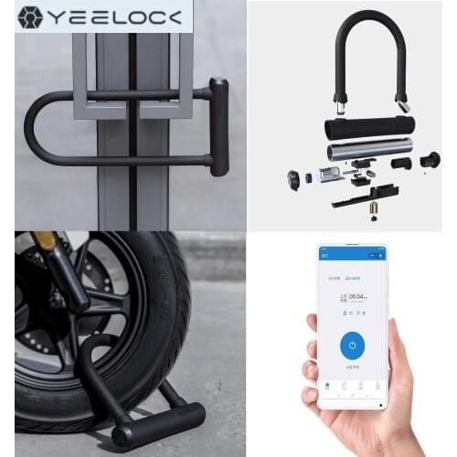 YouPin Smart Bluetooth U-lock Locker Sliding Door Bicycle Car Motorcycle Padlock Remote APP Control Bluetooth Waterproof Lock